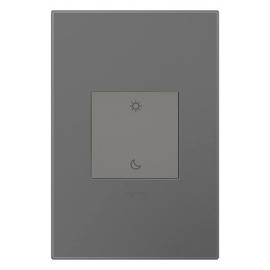 Legrand adorne with Wireless Wake/Sleep Smart Switch Scene Controller in Magnesium, WNAL43M1