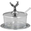 SILBERKANNE Parmesando Jam Jar, Deer, 4 Pieces, Diameter 11 cm,