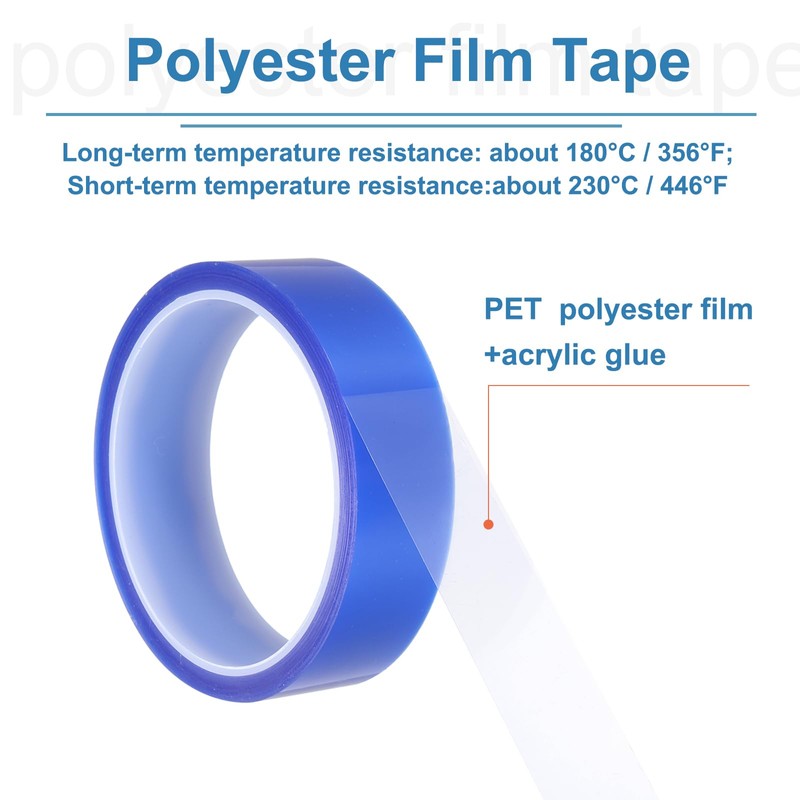sourcing map 5 Rolls Heat Tape 25mm x 33m High
