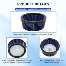 AHL Air Filter for 29442-99A 29442-99C Harley FLTRSEI2 Screamin Eagle Road Glide 2 F/I 95 CI 2001/FXDSE Screamin Eagle Dyna 110 CI 2007/FXDSE2 Screamin Eagle Dyna 110 CI 2008 HD-0800