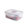 Lock & Lock HPL806 Rectangular Storage Container - Clear/Blue, 350 ml