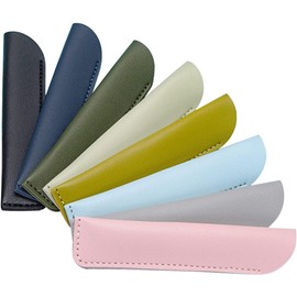 8 Pieces Pen Sleeve Pouch Leather Single Pen Sleeve Holder Vintage Pen Case Pocket, Fountain Pen Protective Sleeve Cover