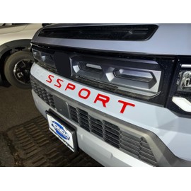 Limitless-Parts Front Bumper Letters Compatible with 2026 Honda Passport 1/16" ABS Plastic with Adhesive- Red