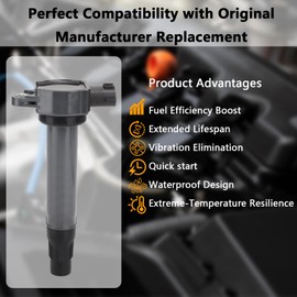 UF589 OEM Ignition Coil - Compatible with Mitsubishi Lancer Outlander - 2.4L L4 - Replaces # 5C1751 E1089 52-2106