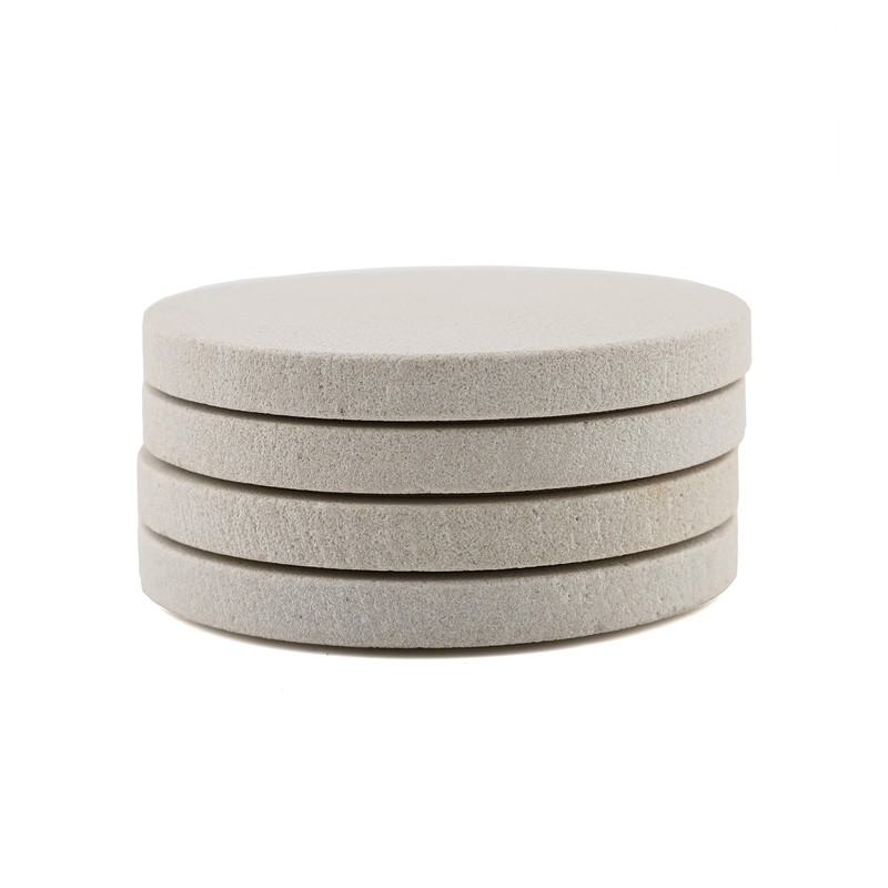Thirstystone Natural Sandstone Coaster with Protective Cork Backing 4 Pack
