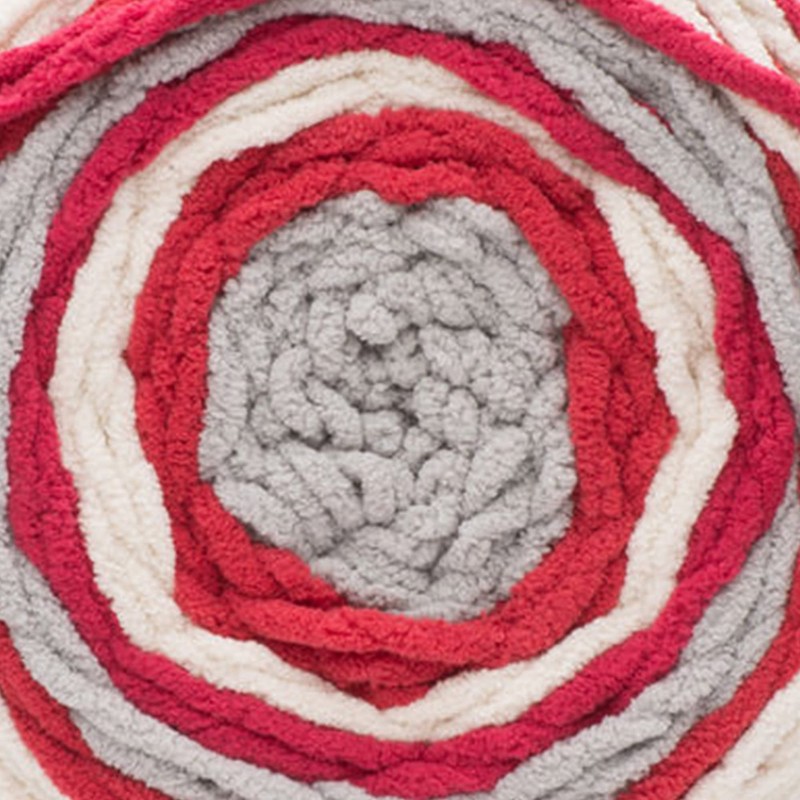 Bernat Blanket Stripes Red Alert Yarn - 2 Pack of