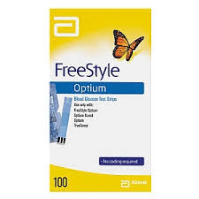 ABT Inc Optiums Test Strips 100 Strips