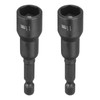 HARFINGTON 2pcs Magnetic Nut Driver 11mm Hex Drive Socket CR-V