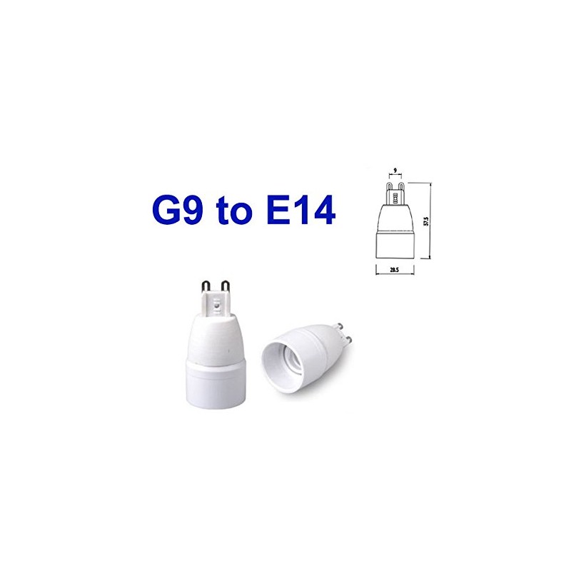 ShuoHui 5x G9 to E14 Light Lamp Socket Adapter Converter