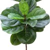 5'6" Real Touch Fiddle Leaf Fig Silk Tree w/Pot -34