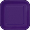 Unique 33040 7" Square Dessert Plates | Deep Purple Color