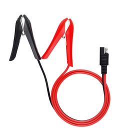 3.2FT 15AWG SAE to Battery Alligator Clip,12V SAE Quick Release Adapter to Alligator Clips Quick Disconnect Cable