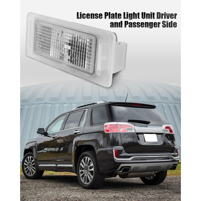 Dunyhludx License Plate Light Unit Fit for GMC Acadia 2017