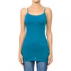 Ambiance Apparel Long Tank Top Adjustable Spaghetti Straps Layering Plain