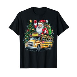 Christmas Tree School Bus Driver Costume Teachers Students T-Shirt