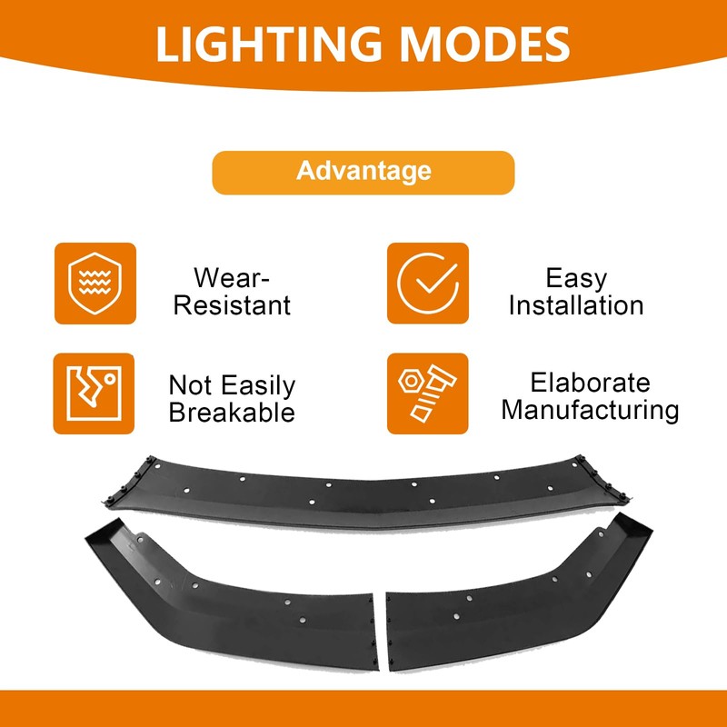 Front Bumper Lip Compatibility with Mustang S650 GT Ecoboost 2024