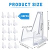 Fatiya 30 Packs Small Acrylic Card Display Stand, 1.4" Tall