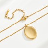 Dckazz Chunky Gold Circle Necklace Non Tarnish Gold Stainless Steel