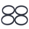 4 Pcs Silent Crossover Rings Rubber Shock Absorber Silencer Ring