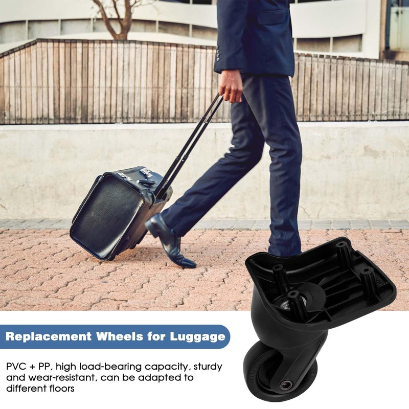 CAUTIOUS Suitcase Wheels Suitcase Wheels Replacement Wheels Luggage Case 2