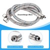 Reinforced Hose 3/8 Inch 80 cm Connection Hose Fitting, Braided