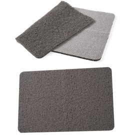 Shower Mat Non Slip PVC Bath Mat for inside shower,bathroom (40x60cm Grey)