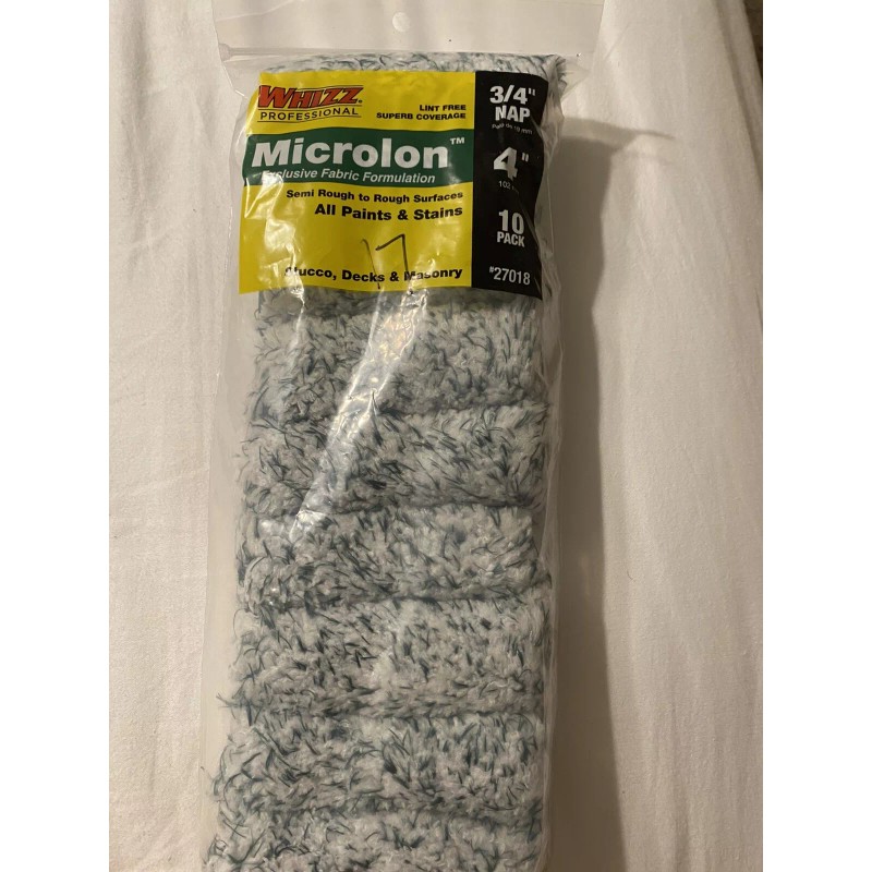 Whizz Professional Microlon 4” Roller Covers Semi Rough to Rough
