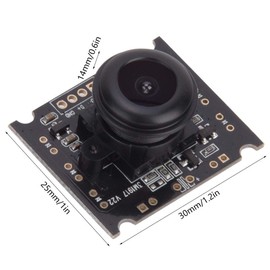 USB Camera Module 110° Wide Angle USB Camera Module OV3660 Chip USB 2.0 Output 2048 x 1536 15 FPS Support for Mobile OTG