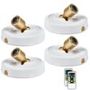 HOFUY 4-Pack LED Spotlight Battery Operated Picture Lights, Wireless Puck