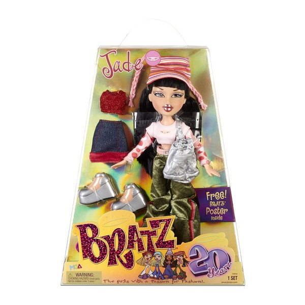 Bratz 20 Yearz Special Anniversary Edition Original Fashion Doll Jade with Accessories and Holographic Poster | Collectible Doll | For Collector Adults and Kids of All Ages