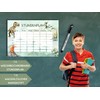 Dino timetable magnetic wipe clean (magnetic timetable including pen)