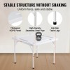 White 4-Player Folding Mahjong Table with 4 Cup Holders &