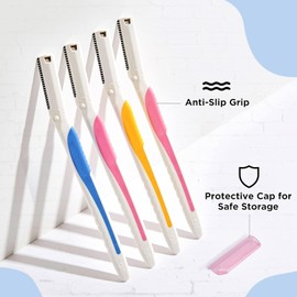 FURR by Pee Safe Face Razor for Women, 2N, Effortless Hair Removal Experience with Japanese Blade, Eyebrows, Upper Lip, Forehead, Chin, Can Be Used Up to 5 Times, White, Pack Of 2