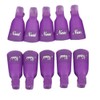 Polytree 10pcs Plastic Nail Art Polish Soak Off Remover Wrap