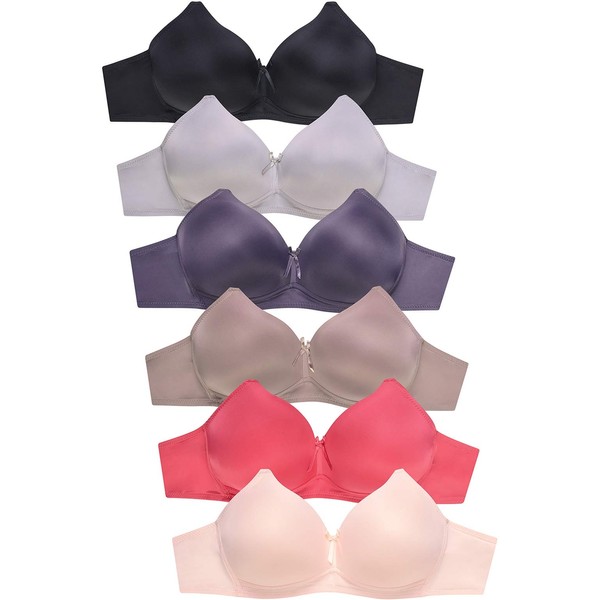 Mamia Women's Full Cup Push Up Lace Bras (Pack of