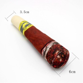 TopPetPro [Cigar] Smoke Funny Dog Toys Plush Squeaky Durable Toys for Medium, Small and Large Cool Stuffed for Dog Birthday