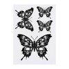 4 x 'Butterfly With Skull Wings' Temporary Tattoos - Water
