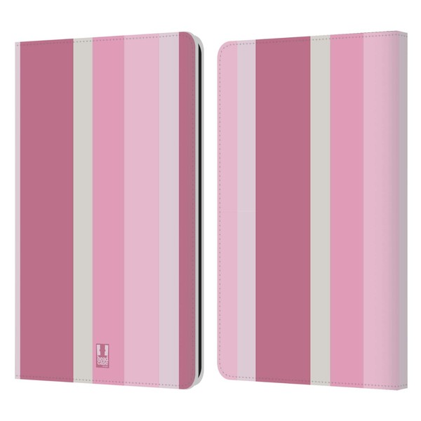 Head Case Designs Cotton Candy Vertical Stripes Leather Book Wallet