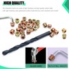 Twidec/105PCS 1/4"-20 Threaded Inserts for Wood Furniture Screw-in Nut Wood