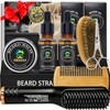 Kit de alisador de barba para hombres, kit de crecimiento