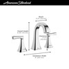 AMERICAN STANDARD 7612807.278 Crawford 8-inch Widespread Bathroom Faucet, Legacy Bronze