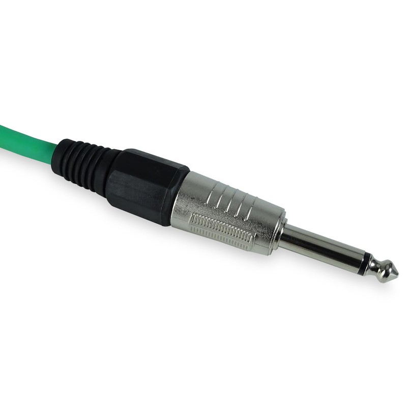 keepdrum GC004GR Jack Cable 6.35 mm Mono Guitar Cable Green