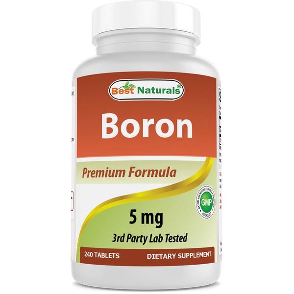 Best Naturals Boron Supplements 5 mg 240 Tablets (240 Count (Pack of 1))