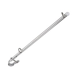Boat Flag Stick, 40cm Stainless Steel Rail Installation, Flagpole Hardware Accessories, Flagpole, Marine Grade 304 Stainless Steel Flag Pole for Marine Yachts