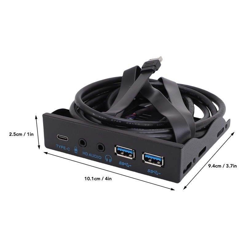 Dpofirs USB 3.2 Front Panel Hub with Floppy Drive Interface