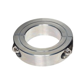 Lauri Shop 1-7/16” Bore Double Split Shaft Collar - Stainless Steel Shaft Collar - Clamp-On Shaft Collars - SS Shaft Lock Collar - Clamping Shaft Collar - Double Split Clamping Collar (4, 1-7/16”)
