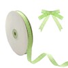 50Yd x 0.47" Green White Gingham Ribbon