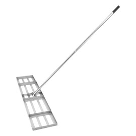 GarveeLife 6 ft 36 in ×10 in Lawn Leveling Rake, Stainless Steel Landscape Rakes, Hand Heavy Duty Lawn Leveler with 180°Flexible Rotate Long Handle, for Soil Grass Backyard Garden Farm
