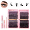 RITALASH DIY Eyelash Extension Kit, 800PCS Cluster Lash Book Set
