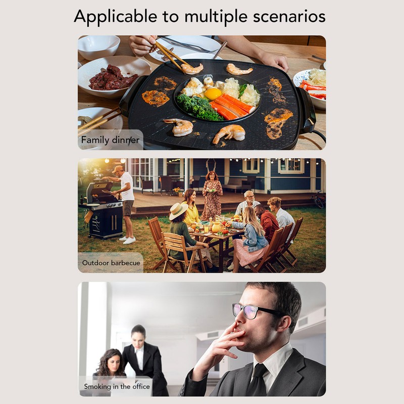 Desktop Range Hood Large Suction Mini Cooker Hood Angle Adjustable